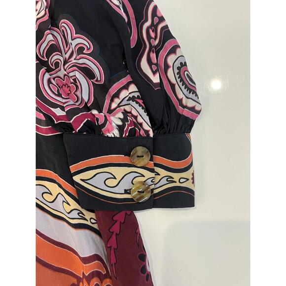 $280 FARM Rio Sweet Mermaids Midi Dress Size Small - Picture 5 of 9